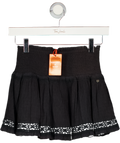 SUPERDRY Black Shirred Waist Alana Mini Skirt UK XXS