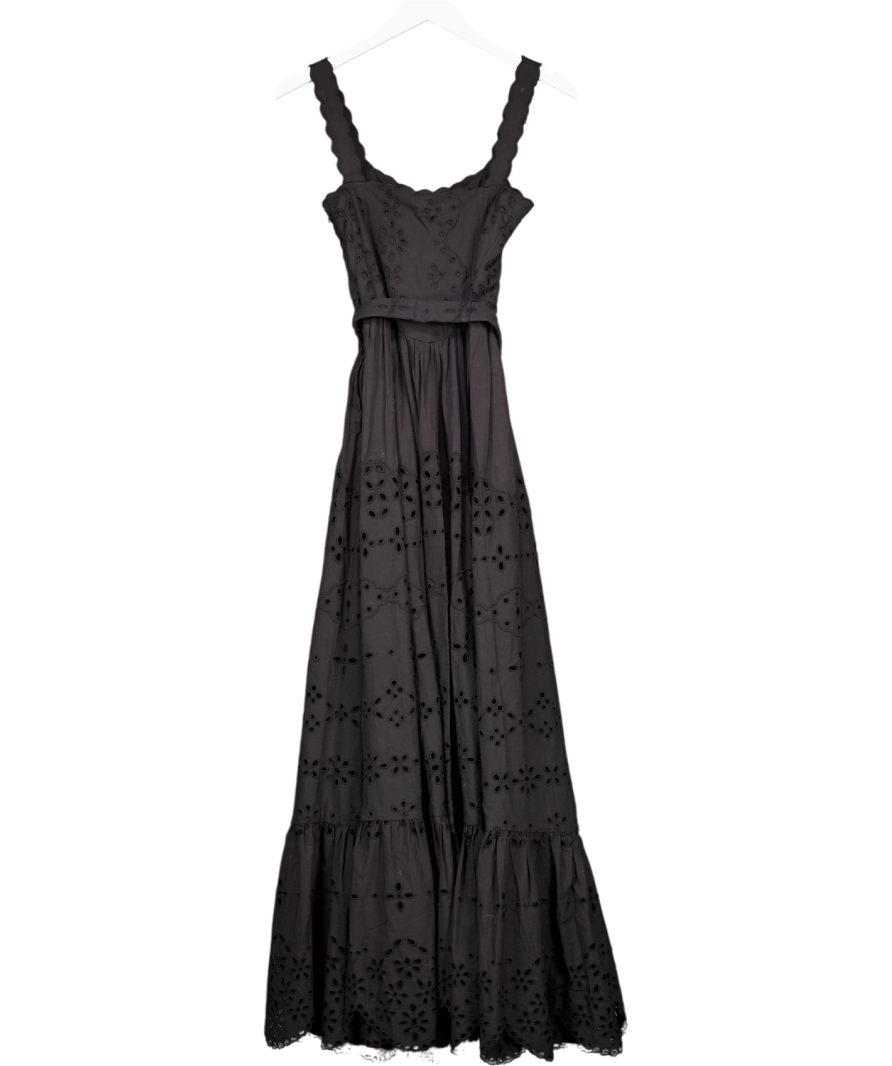 hermant & nandita Black Adya Maxi Dress UK XS