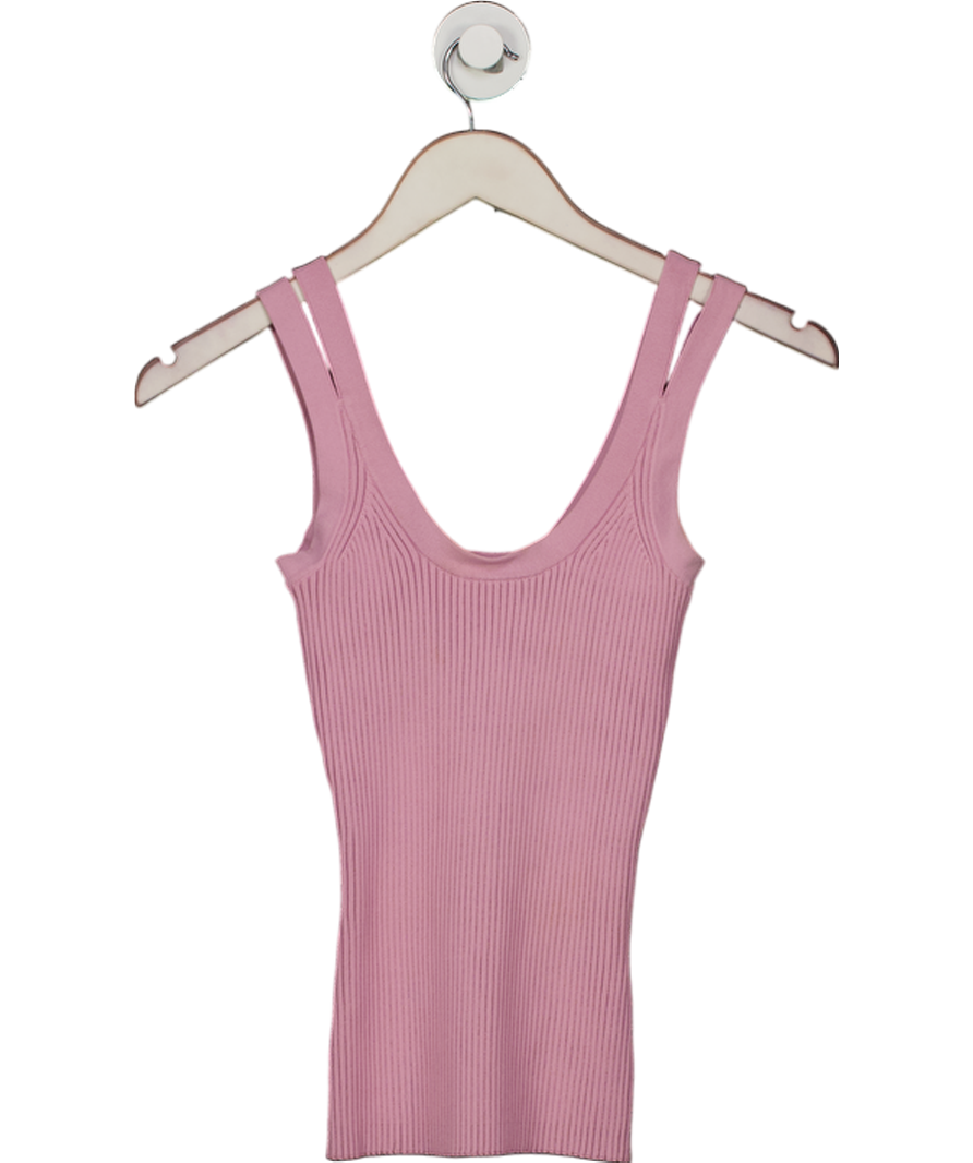 REISS Purple Sabrina Double Strap Knitted Vest UK XS