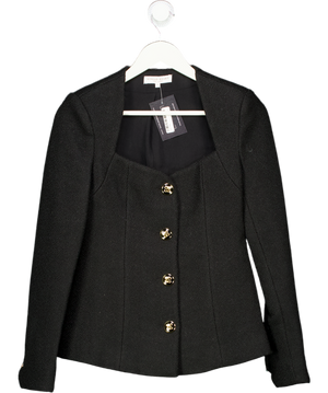 Sinead Keary Black "the Ruby" Sweetheart Blazer UK 6