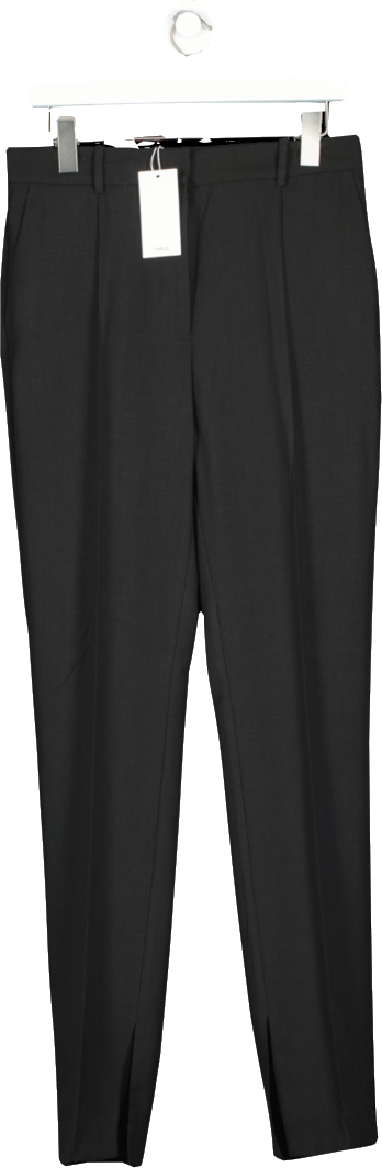 MANGO Black Side Slit Suit Trousers BNWT UK 10