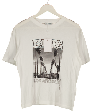 ANINE BING White La Tour Louis T-shirt UK S