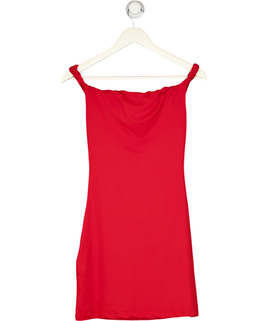 PEPPERMAYO Arabella Twist Shoulder Mini Dress - Red UK 8