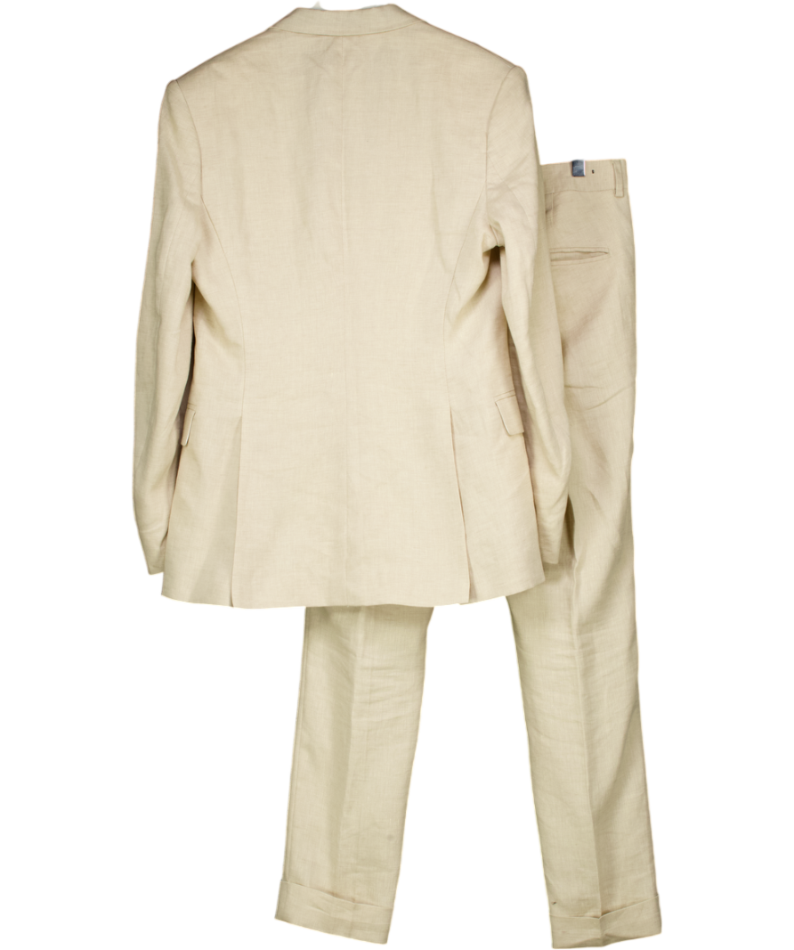 J.Lindenberg Beige Grant Active Hopsack Trouser And Blazer W46