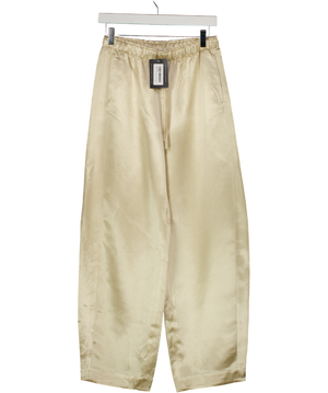 ARKET Beige Drawstring Satin Trousers Eu34 UK 6
