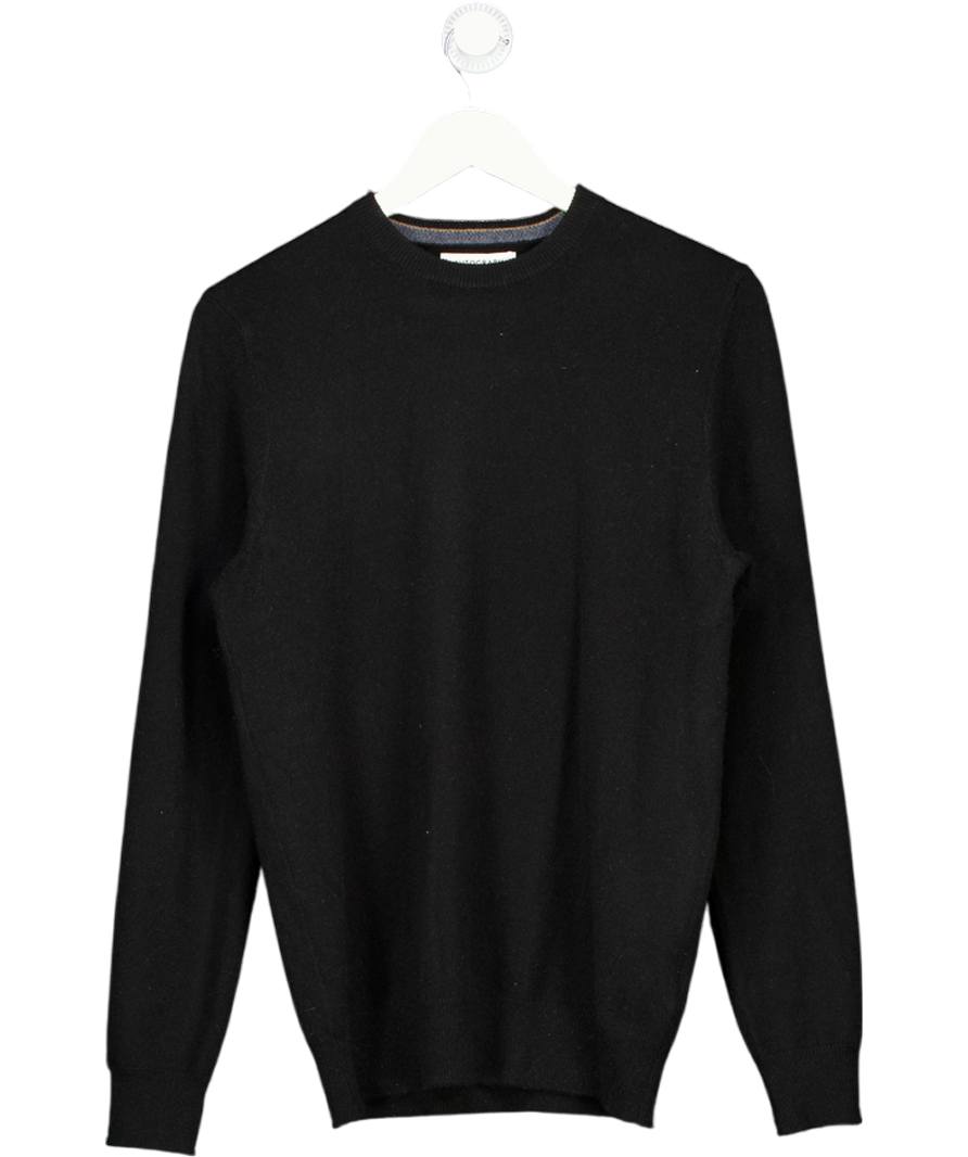 M&S Black Pure Cashmere Crew Neck Jumper UK S