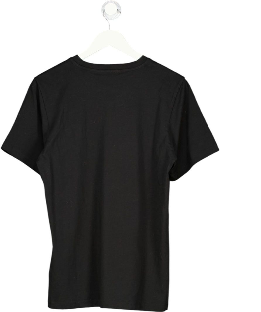 Bella Freud Black Angel Brand-print Organic-cotton T-shirt UK M