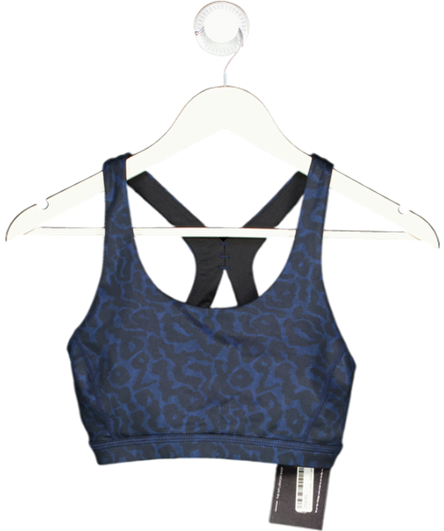 Nimble Blue Leopard Padded Sports Bra UK 10