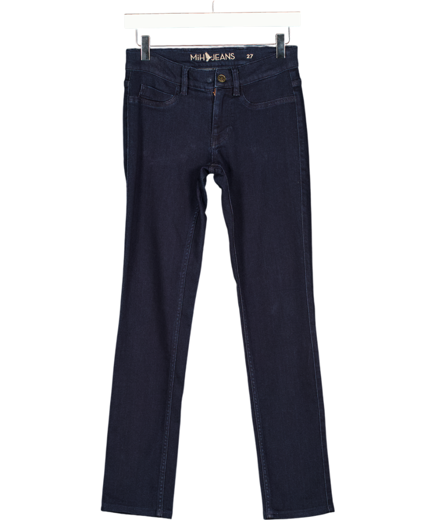 MIH Jeans Mid-rise Dark Blue Slim Leg Jeans W27