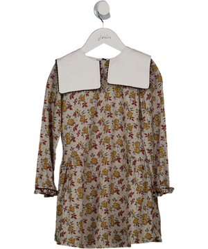 La Coqueta Green Laura Girl Drop Waist Sage Floral Dress 5 Years