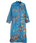 ADIDAS X Ivy Park Blue Printed Organza Jacket UK XS