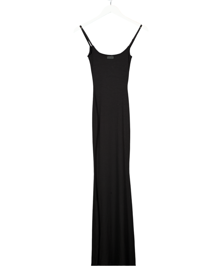SKIMS Black Soft Lounge Long Slip Dress UK XS