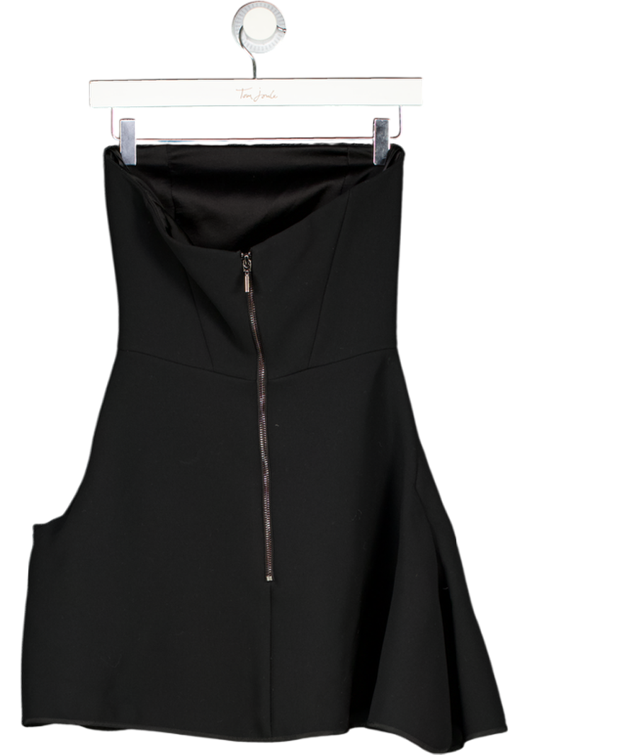 Maticevski Black Bandeau Granada Mini Dress UK 6