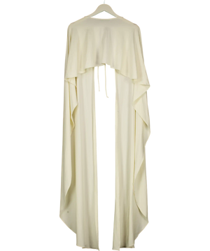 AYM STUDIO Studio Cream Long Drape Cape One Size One Size