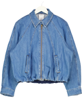 FABRIQUE Blue X Rebekka Bach Janet 90s Inspired Ballon Jacket In Cotton Denim UK S