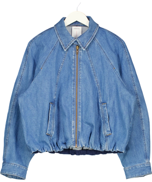 FABRIQUE Blue X Rebekka Bach Janet 90s Inspired Ballon Jacket In Cotton Denim UK S