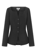 ALIGNE Navy Blue Bonnie Ponte Waisted Blazer UK 8