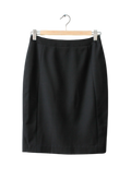 REISS Black Wool Blend Huxley Tailored Pencil Skirt UK 6