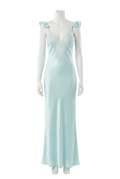 Bardot Ivy Lace Detail Maxi Dress Blue UK 8