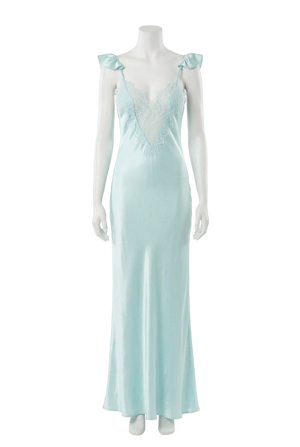 Bardot Ivy Lace Detail Maxi Dress Blue UK 8