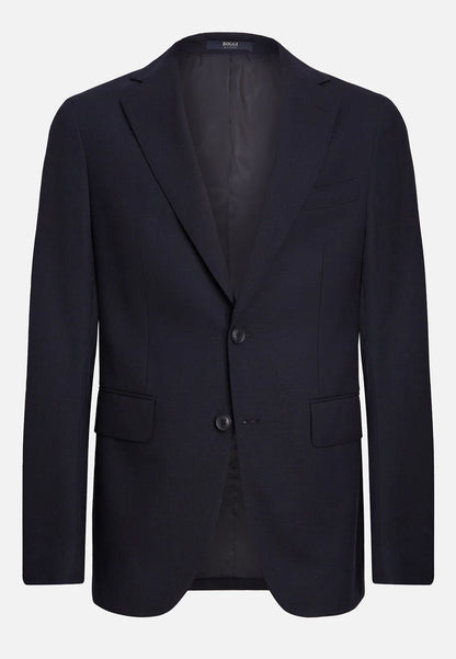 Boggi Milano Blue Navy 4ply 100% Wool Blazer Sz50 UK L/XL