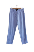 Etro Blue Geometric Cigarette Trousers IT44 UK 12