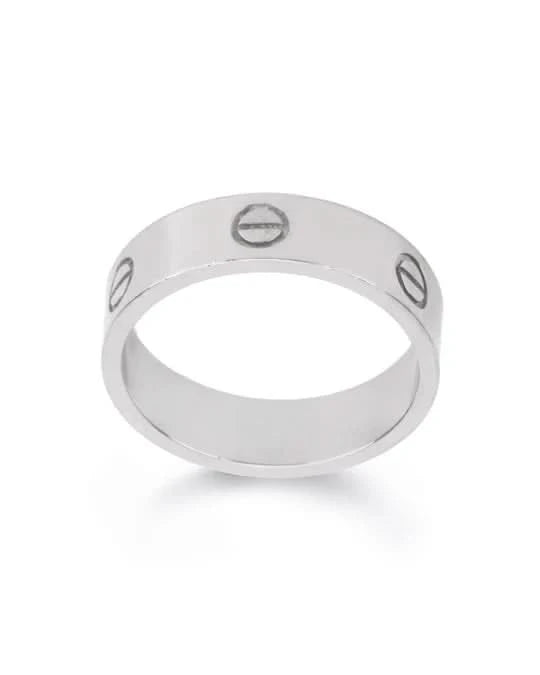 Cartier White Gold 6mm Love Ring One Size – Reliked