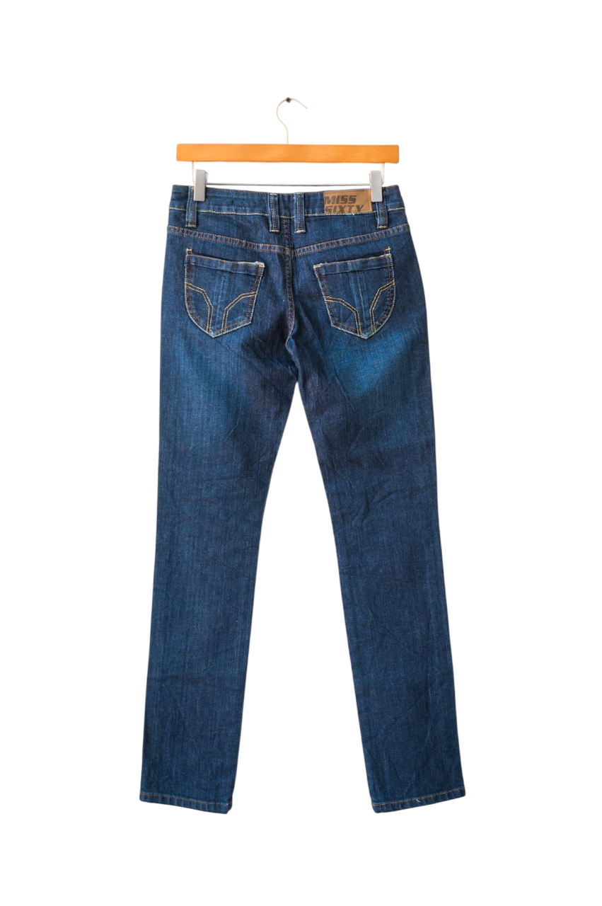 Miss Sixty Blue Radid Contrast Stitch Slim Fit tapered Jeans W28
