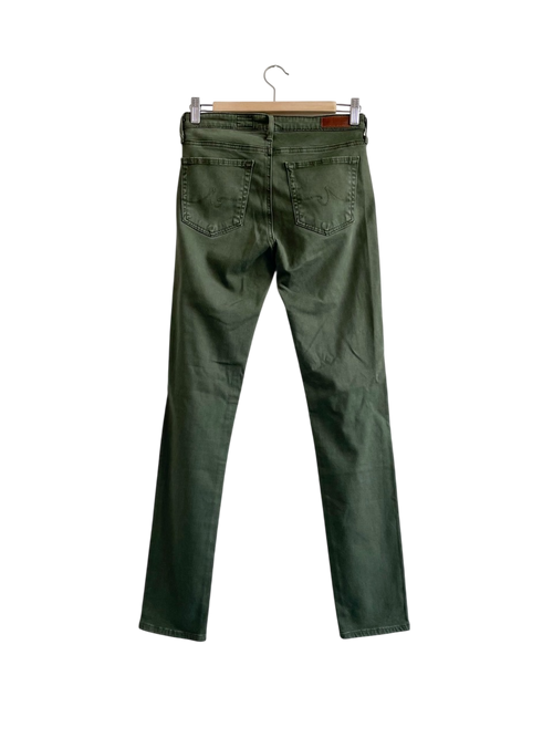 AG Adriano Goldschmied Green E3c4 Prima Cigarette-leg Stretch-denim Jeans W26