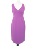 Elie Tahari Purple Tailored Fitted Dress UK 12