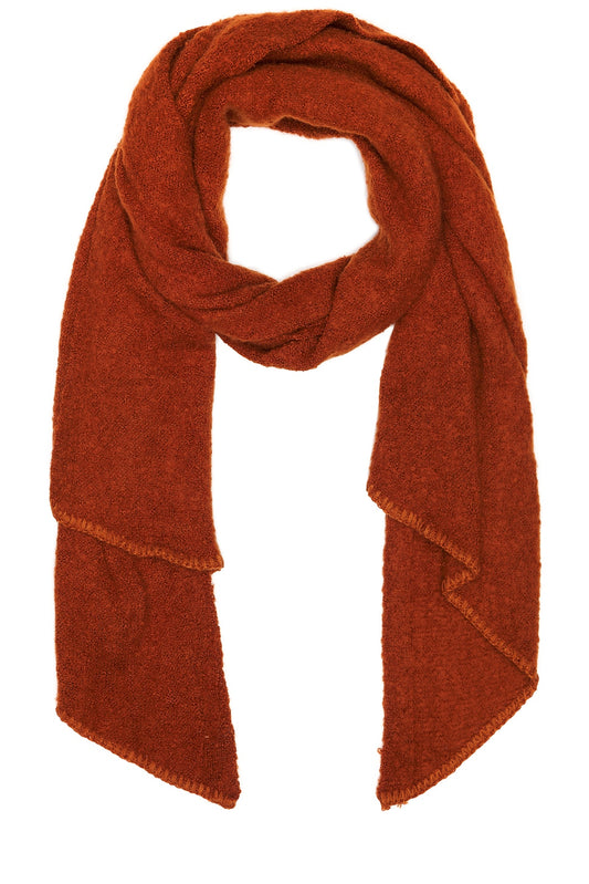 Free People Brown Rangeley Supersoft boucle Scarf