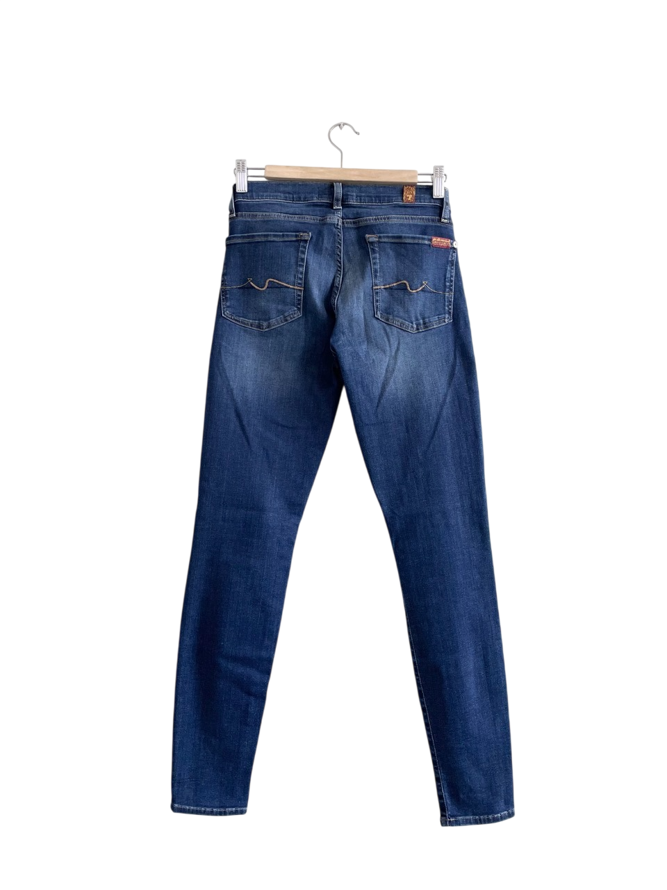 7 For All Mankind Blue The Skinny B(air) Duchess Jeans W27