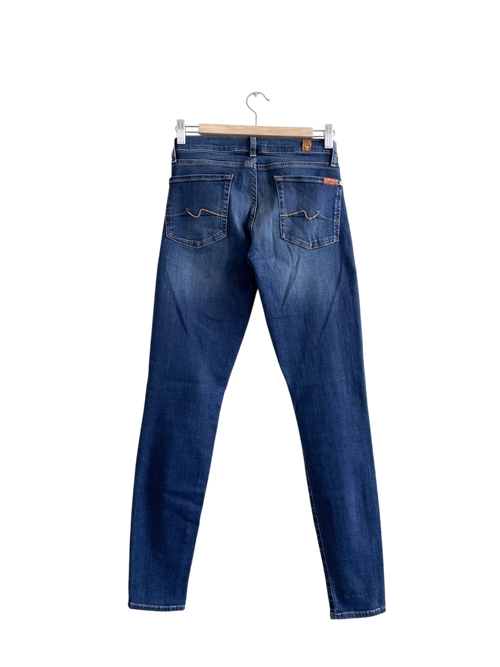 7 For All Mankind Blue The Skinny B(air) Duchess Jeans W27