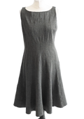 Ralph Lauren Grey Fit & Flare Dress UK 14