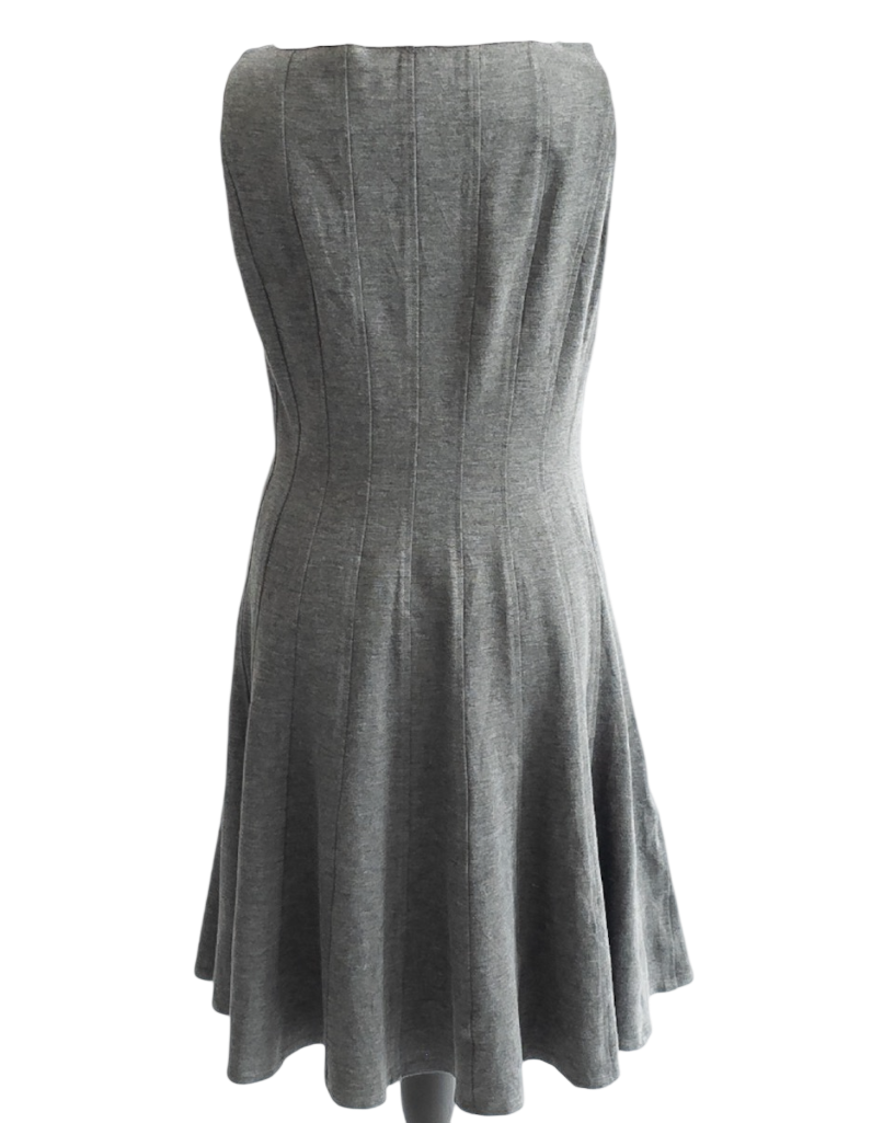 Ralph Lauren Grey Fit & Flare Dress UK 14