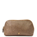 Mulberry Metallic Bronze Leather Cosmetic Bag