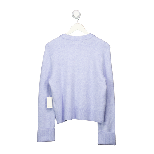 ABERCROMBIE  & FITCH Baby Blue Merino Wool Blend Jumper UK XS