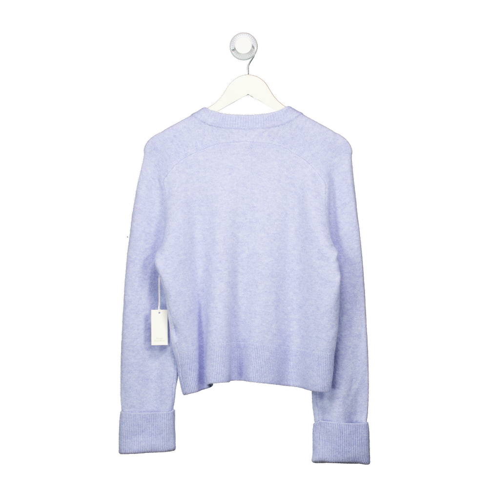 ABERCROMBIE  & FITCH Baby Blue Merino Wool Blend Jumper UK XS
