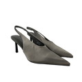 & Other Stories Grey Satin Slingback Pumps UK 7 EU 40