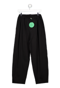 PANGAIA Black Pleated Interlock  Trousers UK XS