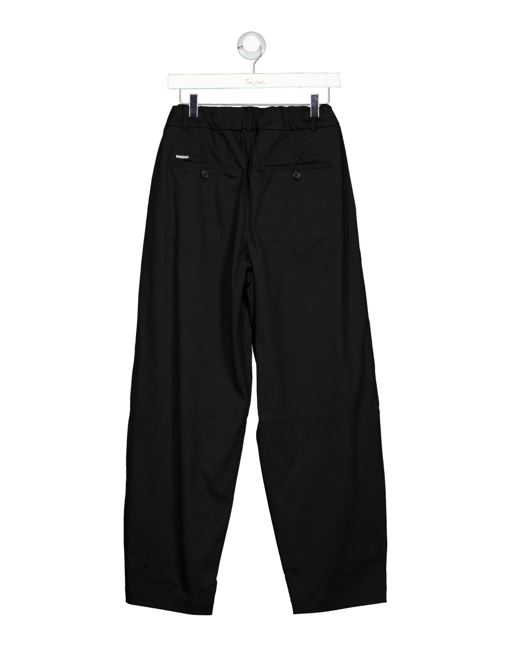 PANGAIA Black Pleated Interlock  Trousers UK XS