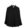 SEALEVEL SWIM Black Muslin Cotton Sunset Beach Shirt UK M