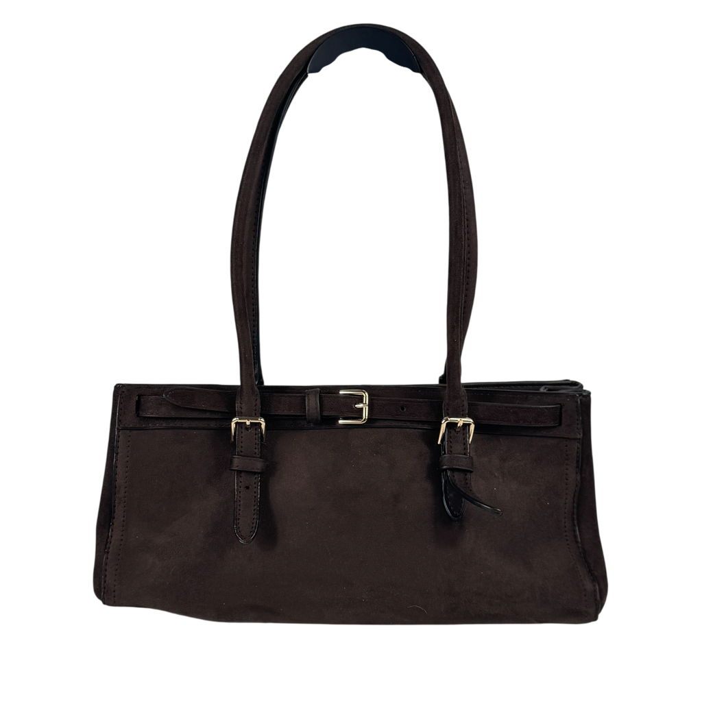 H&M Dark Brown Rectangular Shoulder Bag