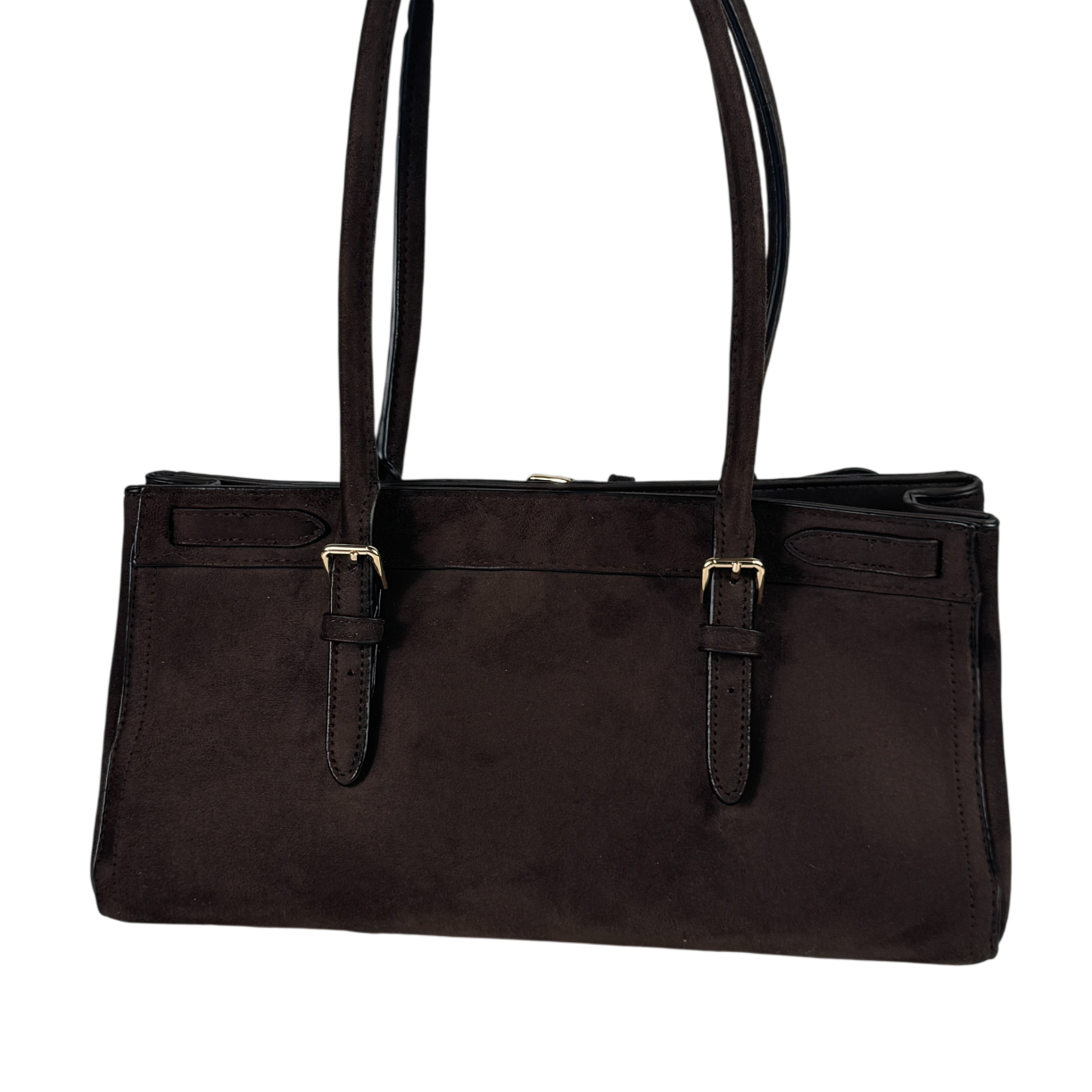 H&M Dark Brown Rectangular Shoulder Bag