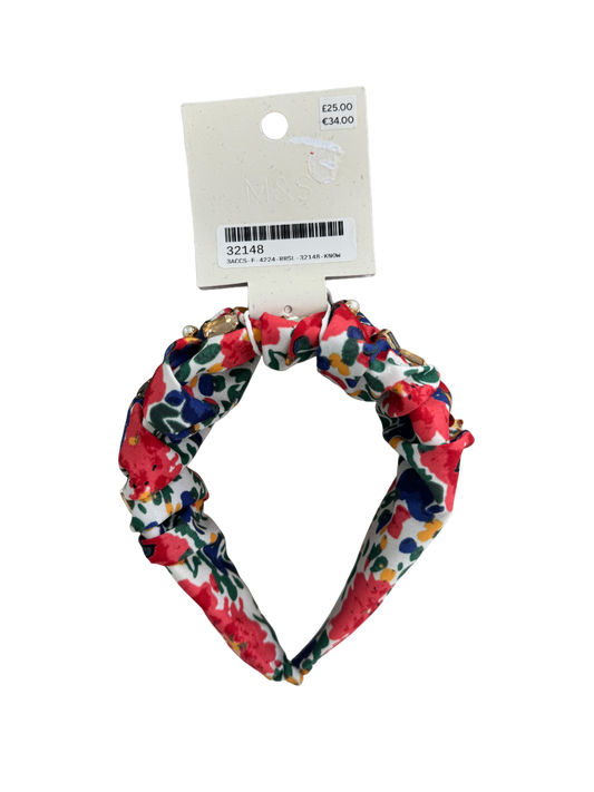 M&S Multicolour Floral Embellished Headband One Size