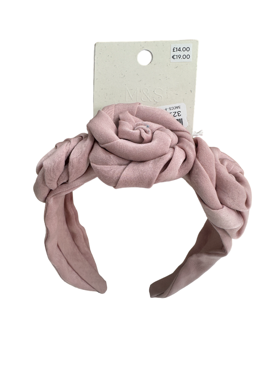 M&S Pink Floral Headband One Size