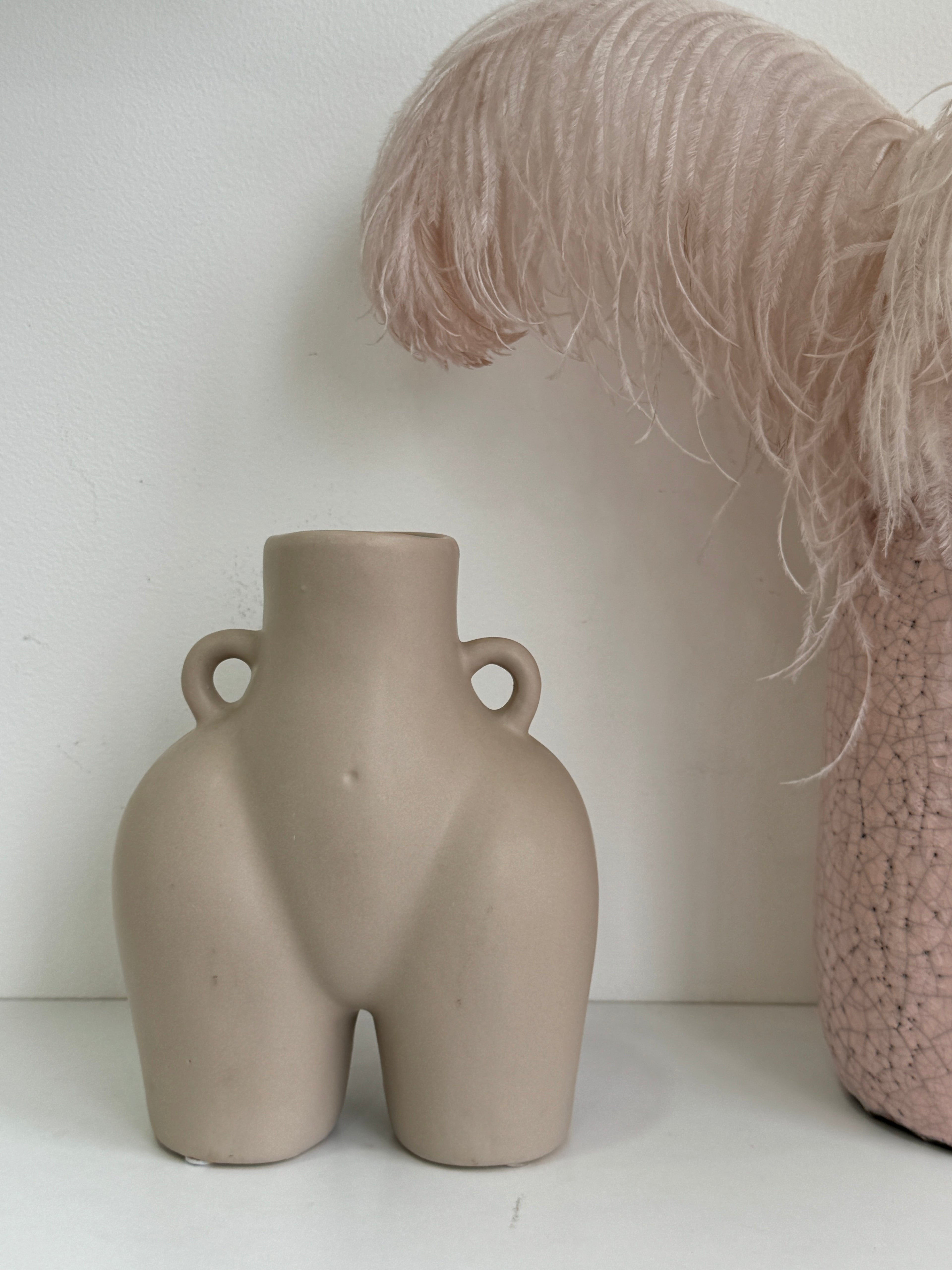 Nude ‘love Handles’ 22cm Ceramic vase