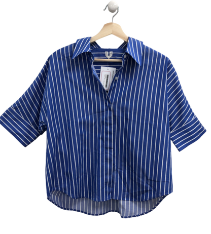 Arket Blue Striped Shirt EUR 36