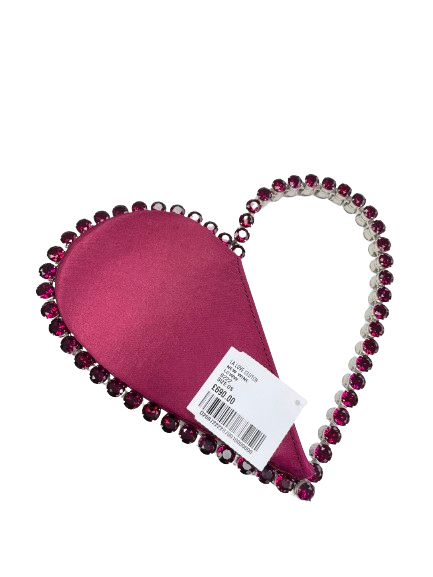 L'alingi Red Satin Love Top-handle Bag