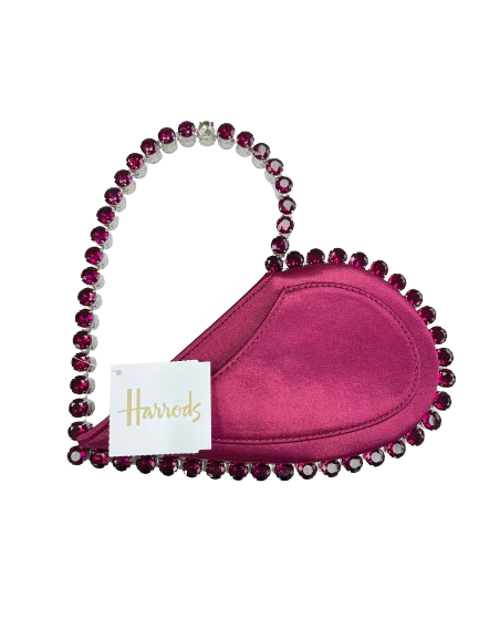 L'alingi Red Satin Love Top-handle Bag